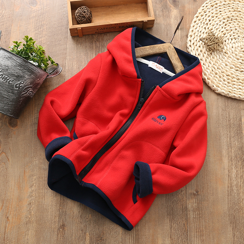 chàng trai áo khoác trẻ em Cardigan quần áo rocking nhung cô gái áo khoác hàng đầu bảo vệ bé quần áo triều trẻ em mùa xuân váy mùa xuân mùa xuân và mùa thu cho trẻ em