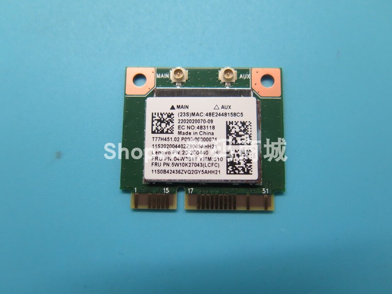 Gaocheng Applicable Rtl8723Be 300m Wireless Network Card + Bluetooth 4.0 M.2 Interface 04W3818