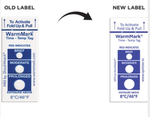 Warmmark Temperature Label Irreversible Time Post Cold Chain Medical Vaccine Logistics Records American Original Import
