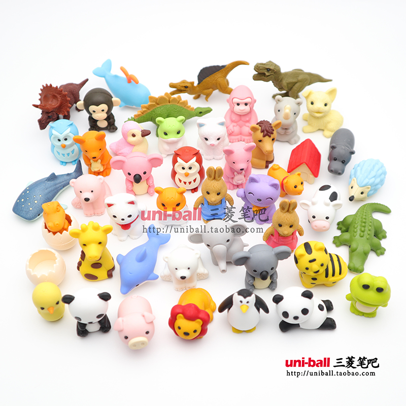 iwako Japanese imported rubber eraser creativity cute cartoon animal dinosaur children's gift fun can be spell up