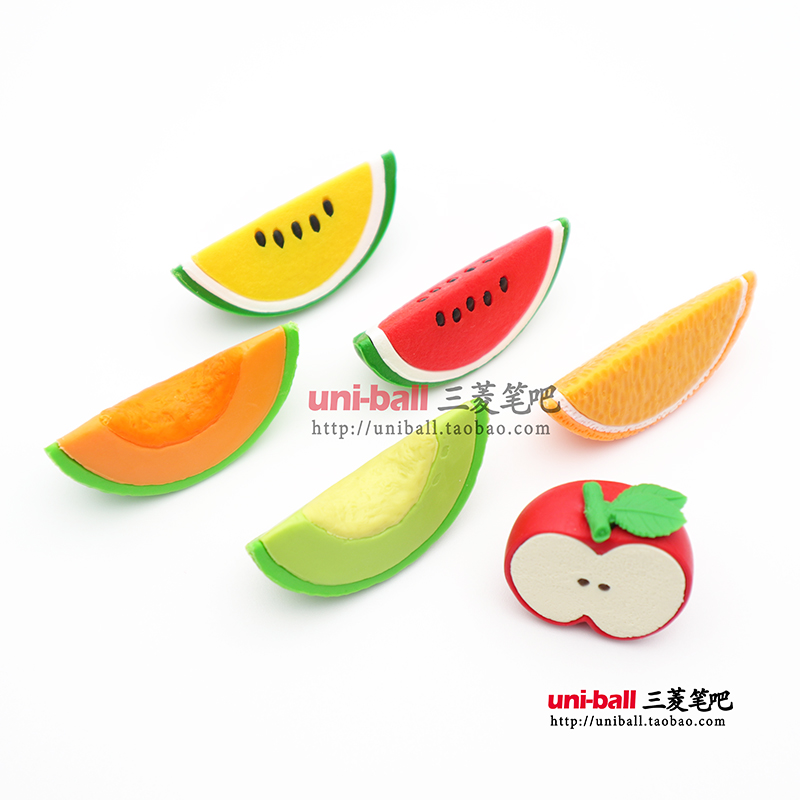 iwako fruit eraser vegetable watermelon half apple orange sweet Hammigua creative cute cartoon child 