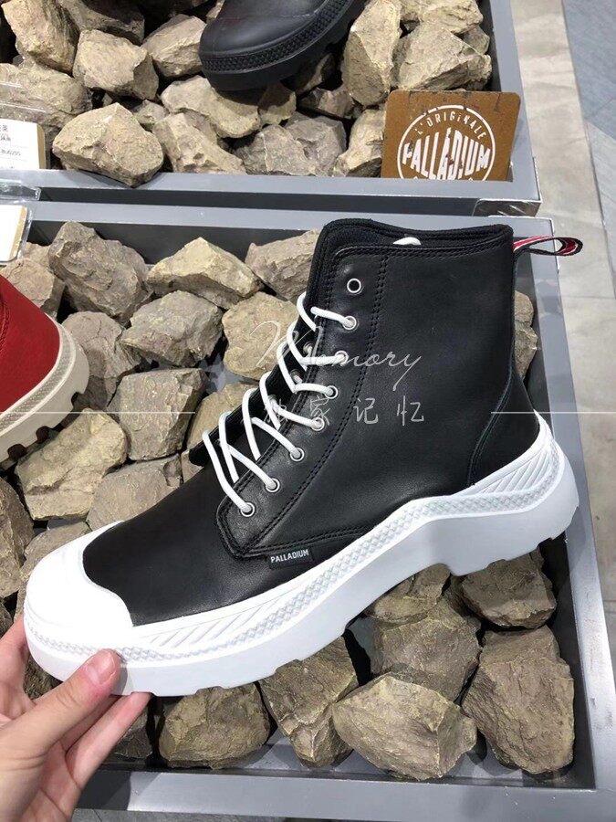 Paladin men's and women's autumn and winter fashion high tube thick bottom cowhide casual all-match old shoes 76422