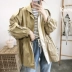 OB25 dây kéo áo khoác nữ mùa đông Trench Coat