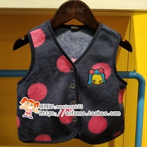 clanc Korean childrens clothing 2019 domestic counter cc autumn girls velvet vest C961V248