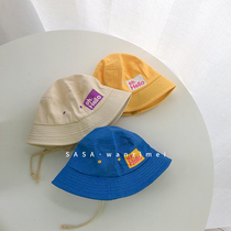 SASAs meatball sister ins wind childrens fisherman hat Kasuga flat top big edge sun hat baby basin hat