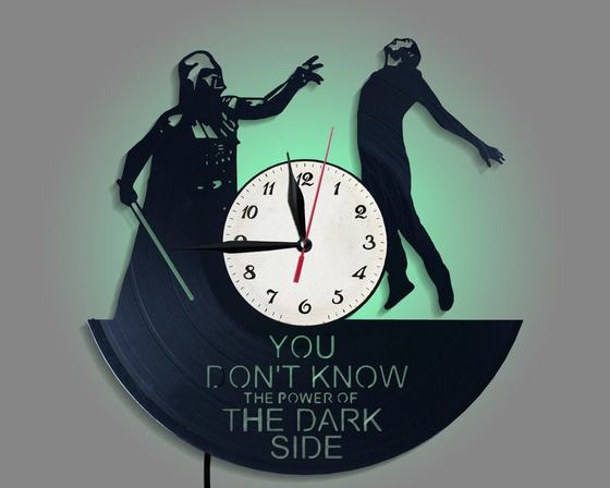 Creative Vinyl Record Wall Clock StarWars Star Wars Retro Wall Clock Darth Vader Custom Clock