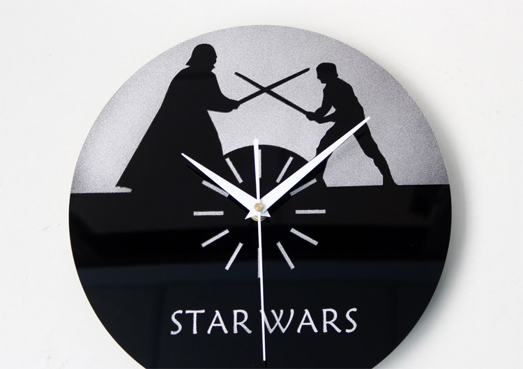 Wall Clock STAR WARS Clocks Special Edition CD Time Home Decor Unique