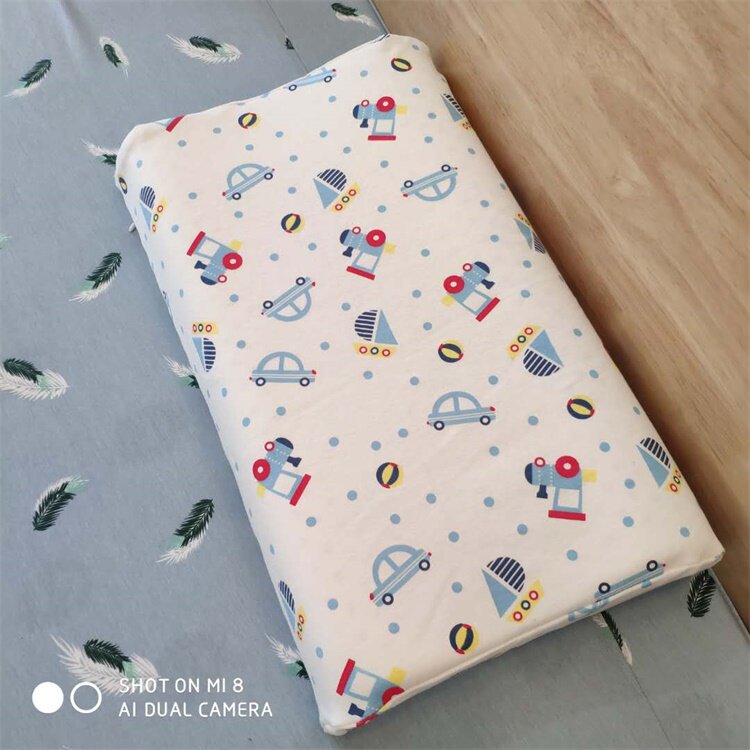General comb cotton cotton knitted cotton Thailand Suwan latex pillowcase adult children baby pillow leather custom engineering vehicle