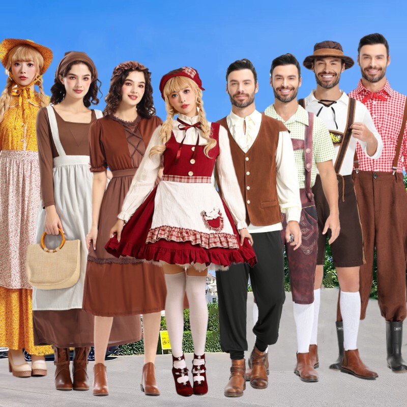 European Medieval Clothing for Adults, Renaissance Boys' Peasant Costumes, Dutch and Danish Costumes for Women European Medieval Clothing for Adults, Renaissance Boys' Peasant Costumes, Dutch and Danish Costumes for Women