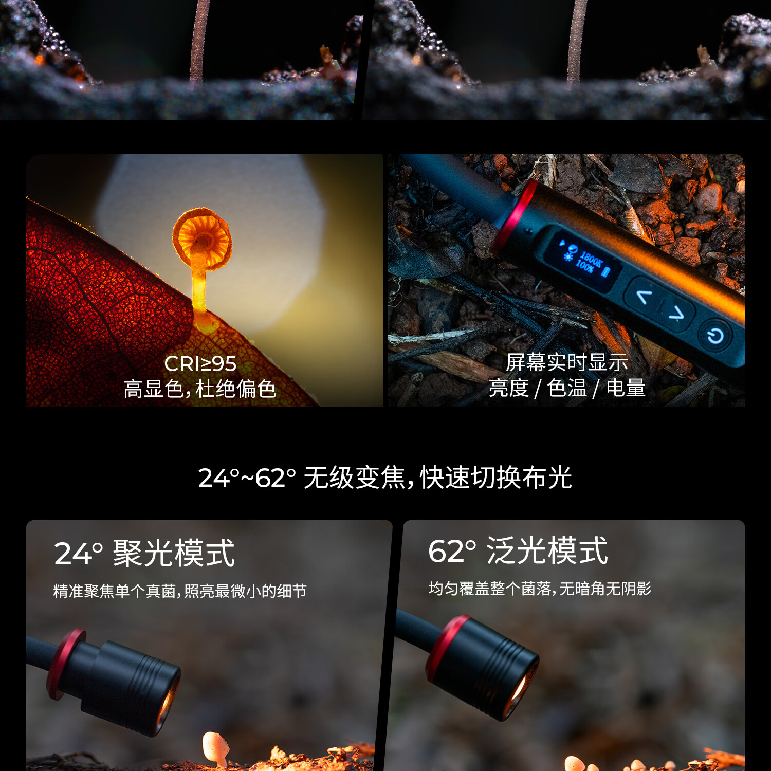 SmallRig 6225 RM 01B Mini Macro Photography LED Light 微距補光燈 圖文描述 11