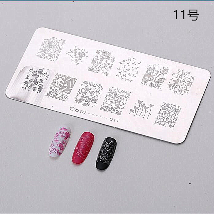 Nail in ấn sơn móng tay tấm mẫu chuyển đặc biệt DIY con dấu in dầu tấm móng tay công cụ dũa opi