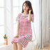Váy ngủ cỡ lớn cho nữ mùa hè rộng rãi Bộ đồ ngủ Hàn Quốc nữ mùa hè cộng với chất béo XL béo mm200 kg bà bầu đầm đẹp giá rẻ Đêm đầm