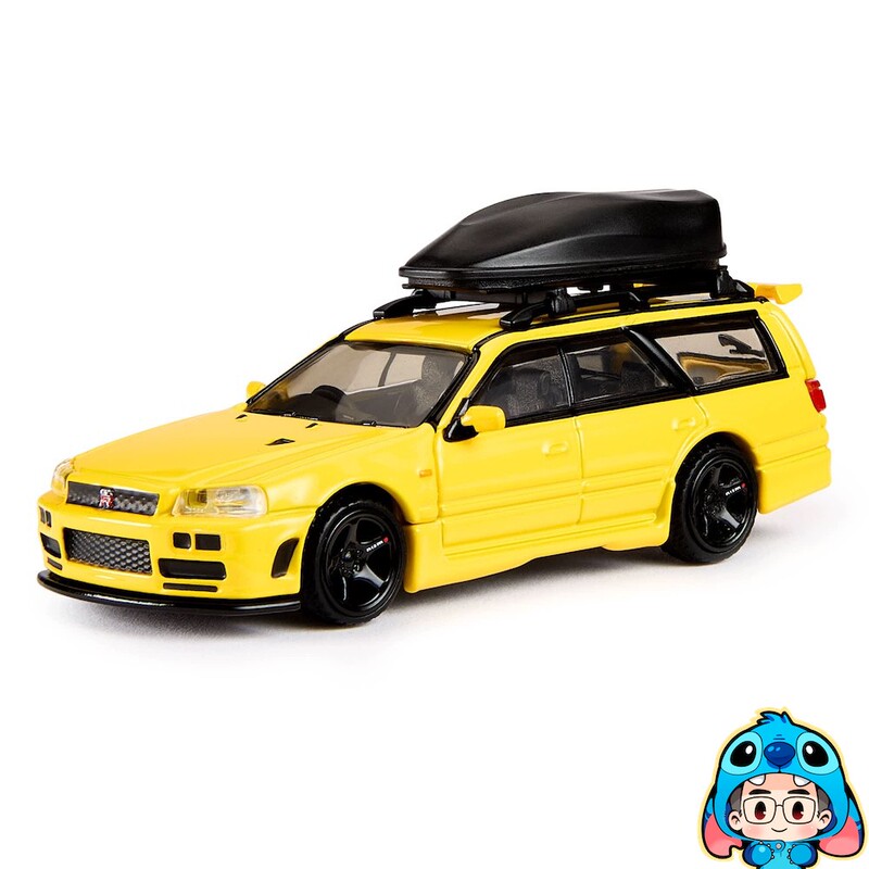 Hot Wheels Elite R34 Station Wagon Stagea Hotwheels R34 1:64 Metal Model