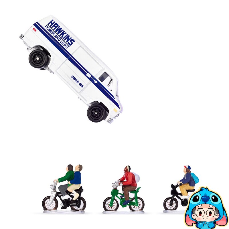 Hot Wheels Sdcc Stranger Things Collaboration 10Th Hotwheels Van 1:64 Metal Model