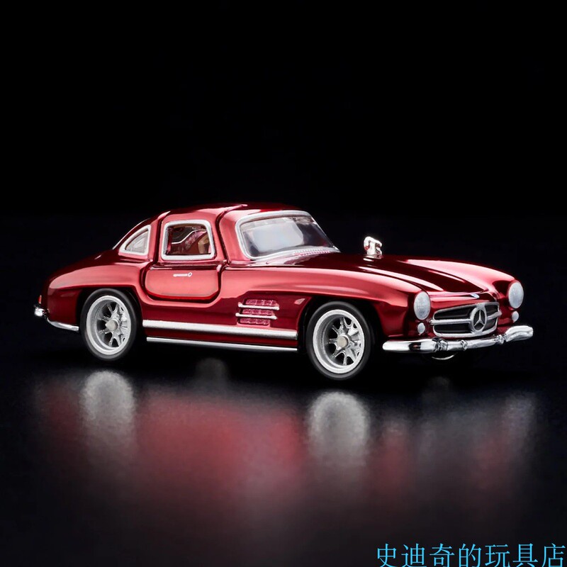 Hot Wheels Rlc 300Sl 1955 Mercedes-Benz Electroplated Red Pack  1:64 Metal Model in Stock