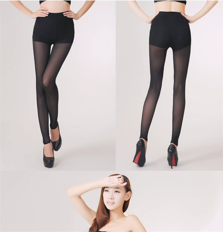 Vớ mùa hè chống móc lụa pantyhose mỏng dài ống dưới lưới gạc vành đai an toàn quần vớ chống ánh sáng nữ