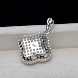 Квадратный тональный крем, подвеска, аксессуар из жемчуга, аксессуары, серебро 925 пробы