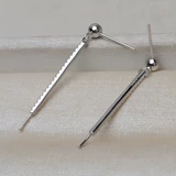 Длинные серьги, аксессуар из жемчуга, аксессуары, серебро 925 пробы