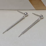 Длинные серьги, аксессуар из жемчуга, аксессуары, серебро 925 пробы