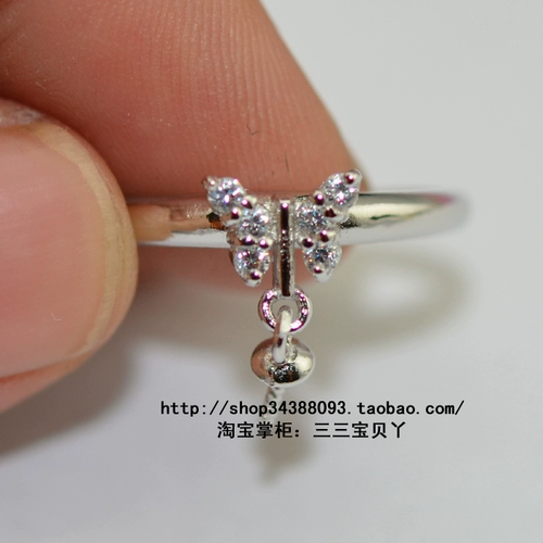 Безразмерное регулируемое кольцо, ювелирное украшение из жемчуга, аксессуар, серебро 925 пробы