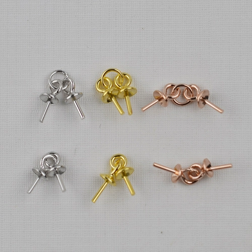 Длинный аксессуар из жемчуга, серебро 925 пробы, со сквозным отверстием