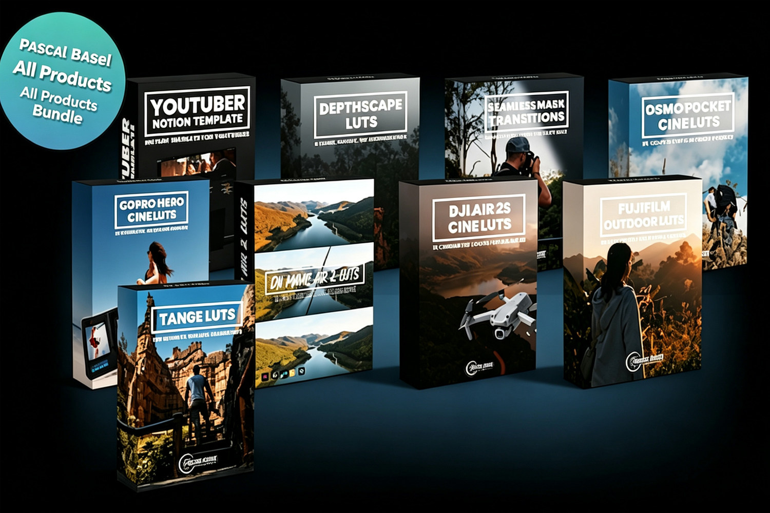 顶级电影/婚礼/旅拍/无人机 LUTs视频调色预设包 Pascal Basel – All Products Bundle – Free Download – MATESFX