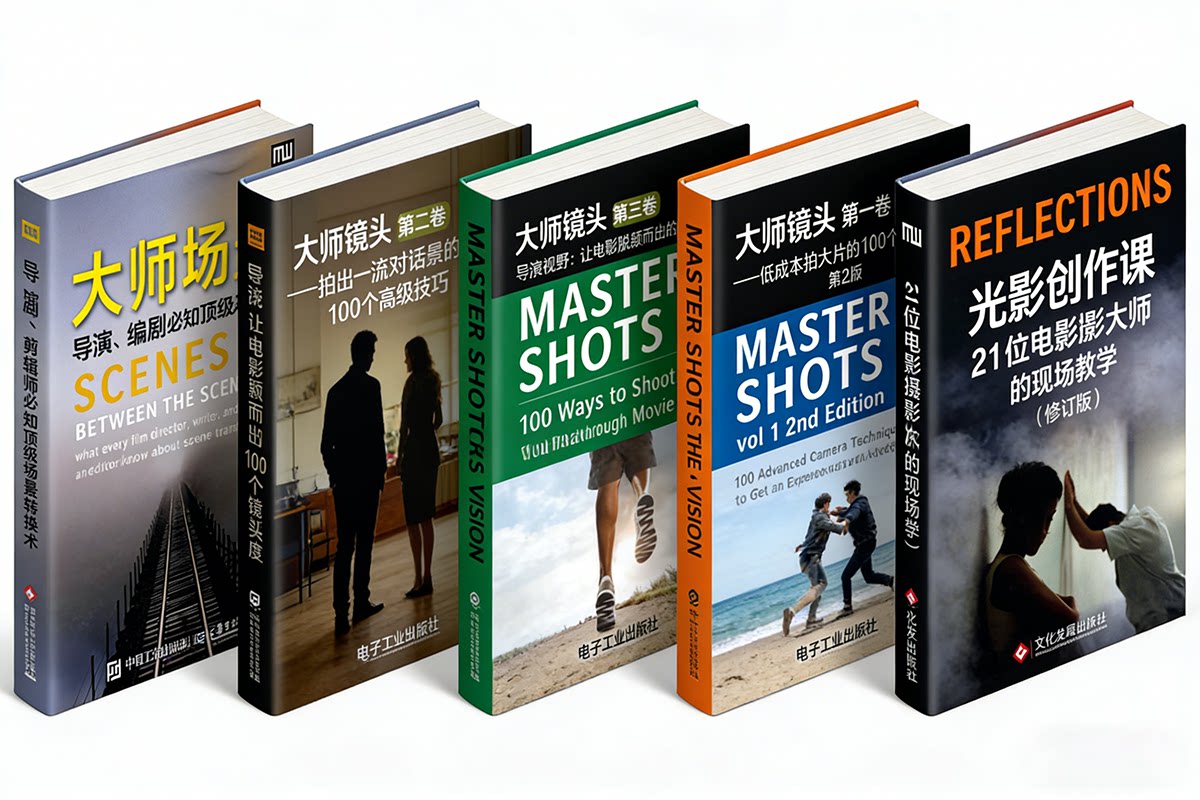 【电子书】《5本最实用拍电影图书合集》 大师镜头摄影资料电子pdf