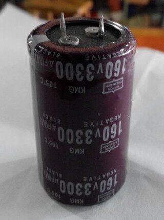 Spot Japan black King Kong cow foot capacitor 160V 3300UF 160V volume 30*50