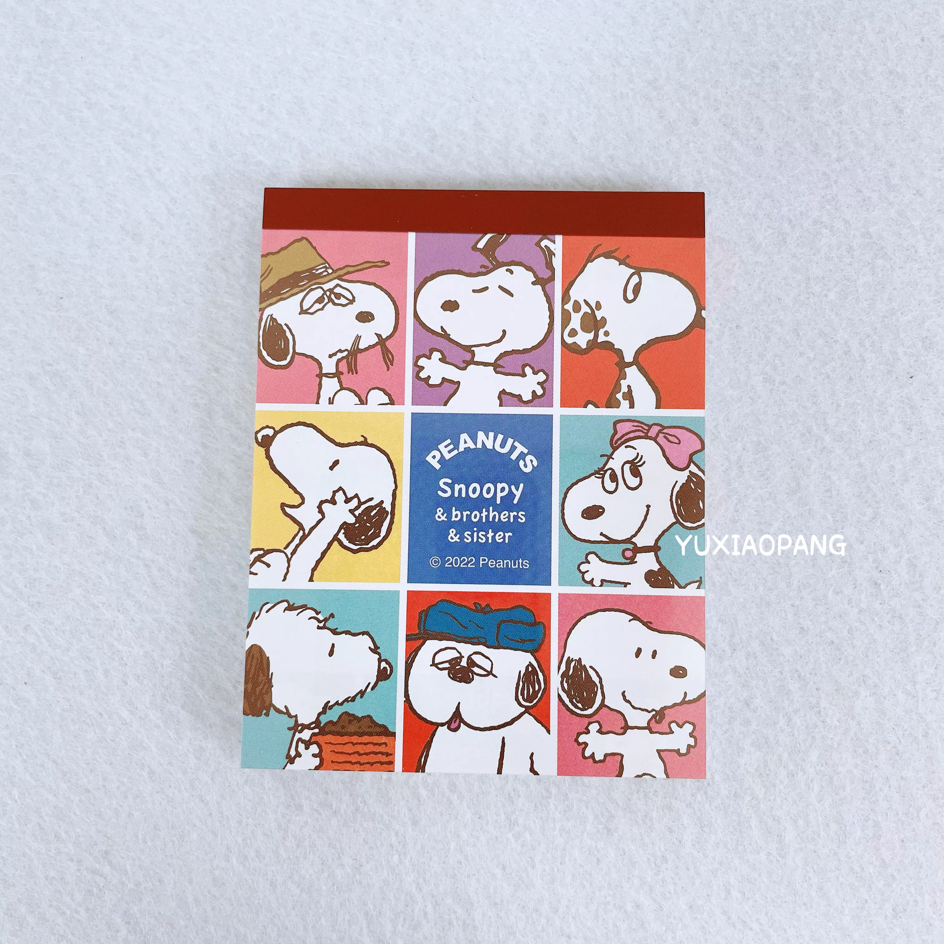 史努比限定 日本制 限量款snoopy卡通人物mini便签本彩页100张