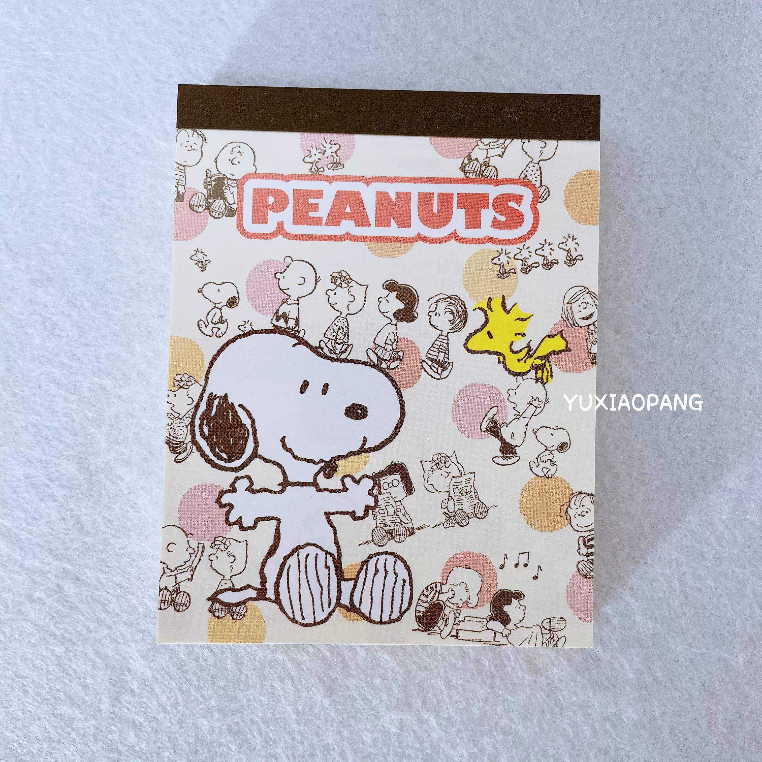 史努比限定 日本制 限量款snoopy卡通人物mini便签本彩页100张