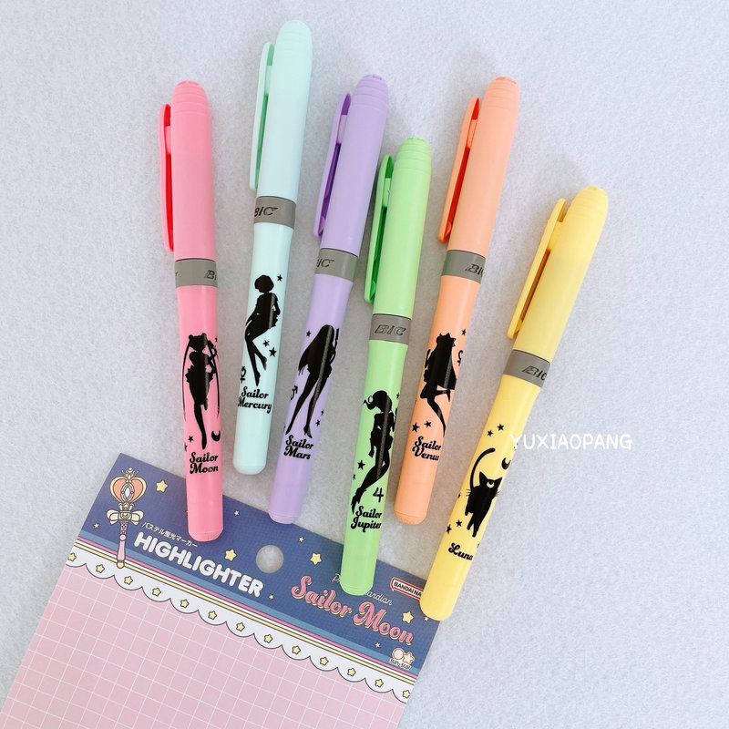 Sailor Moon Limited Edition Japan Limited Edition Silhouette Bic Pastel Highlighter Sailor Moon Limited Edition Japan Limited Edition Silhouette Bic Pastel Highlighter