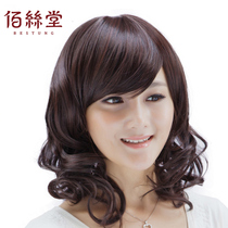 Beth Hall wig Short hair womens middle-aged wig Pear flower head Medium long curly hair Middle-aged hairstyle realistic and natural