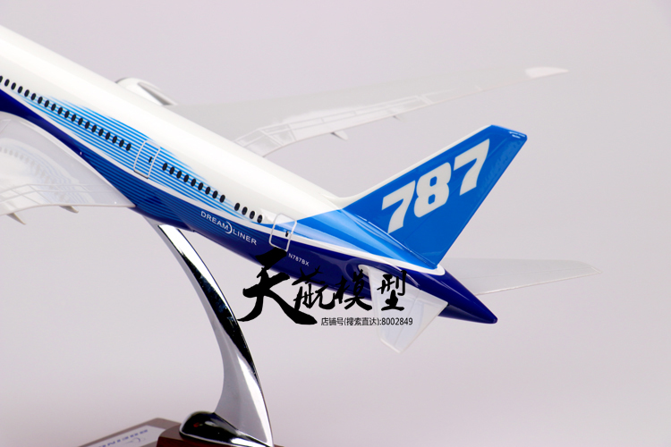 Tĩnh mô phỏng Boeing 787-8 nguyên mẫu máy bay mô hình máy bay chở khách trang trí trong nhà 43 cm món quà lưu niệm tro choi tre em