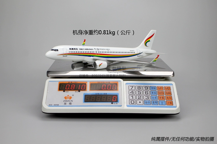 Airbus 320 Tây Tạng Airlines 37 cm máy bay chở khách mô hình mô phỏng đồ trang trí trang sức trang trí tĩnh 1: 100 quà tặng