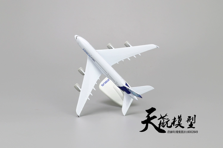 Mô hình Sky Air Mô hình tĩnh Airbus A380 Nguyên mẫu 380 Máy bay Mô hình hợp kim rắn Trang trí máy bay chở khách 1: 400 xe mô hình đồ chơi