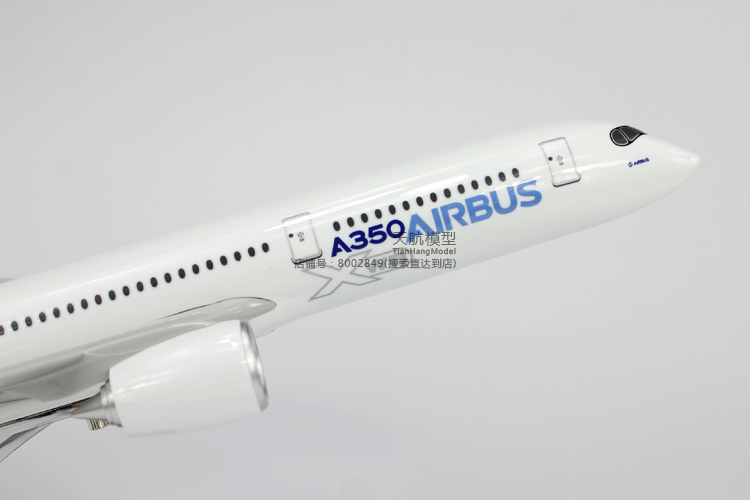 A350XWB Airbus nguyên mẫu máy bay mô hình máy bay chở khách trang trí mô hình tĩnh Động cơ 46 cm có thể được quay thế giới đồ chơi cho bé