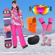 Ski suit womens suit outdoor winter windproof waterproof Lady snow town tourism double board Snowboard ski dress womens equipment