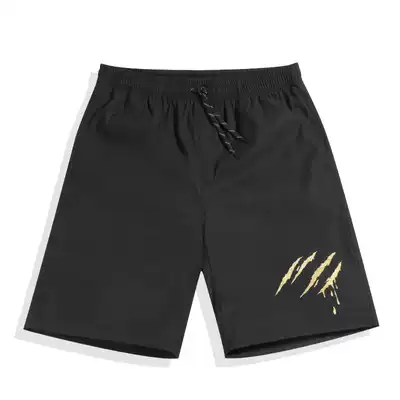Beach pants men's trendy brand simple fashion shorts can be quickly dried five points swimming pants casual loose casual casual shorts summer