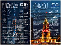 (Hundred Cities Thousand Counties·Shanghai) Pudong Hongkou Songjiang Jing’an Huangpu Postcard