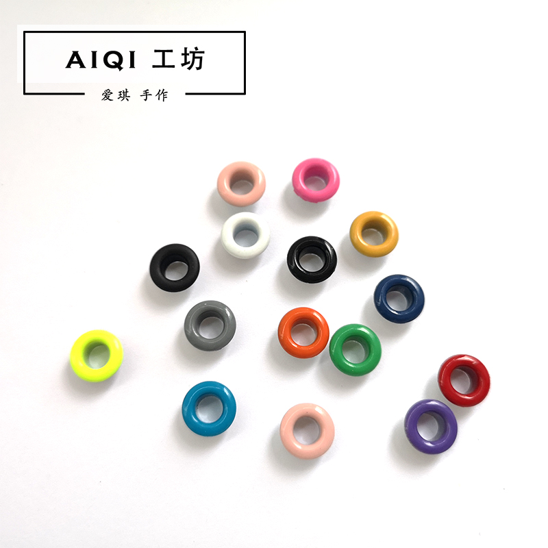 Color metal hole buckle aromatherapy wax plaster wax hole buckle round hole label decoration Handmade aromatherapy