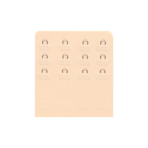 Ultra-thin seamless underwear extension buckle four-row bra extension buckle 4-row adjustment buckle buckle breasted bra back buckle