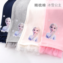  Girls  pants trousers childrens casual pants pure cotton sports pants spring wear leggings foreign style ice princess