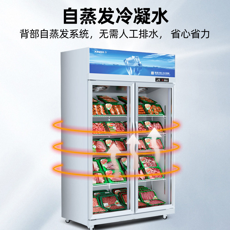 Star Refrigerator Beverage Cabinet Convenience Store Refrigerated Display Cabinet Supermarket Commercial Refrigerator Vertical Display Freezer