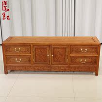 Guangxi Myanmar rosewood TV cabinet is simple Solid wood Chinese-style living room mahogany film and television cabinet is fully equipped with mahogany furniture