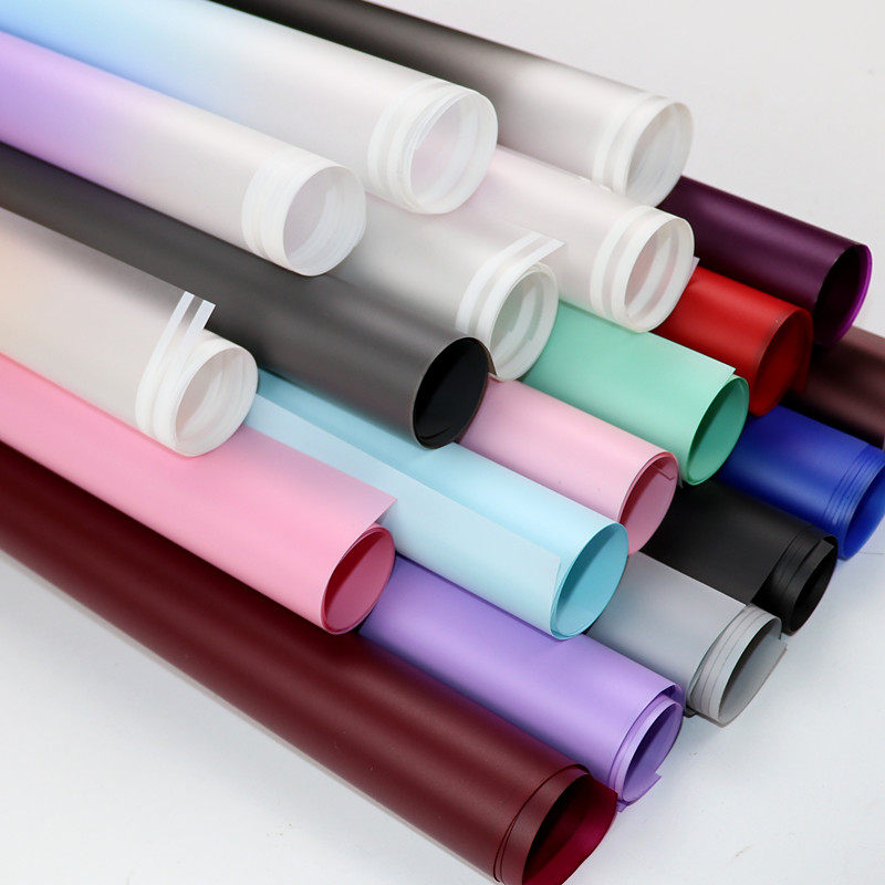 Han Style Bouquet Wrapping Paper Thickened Layer Water Resistant Pure Color Fog Surface Paper Flower Shop Wrap Paper Fresh Flower Paper Material