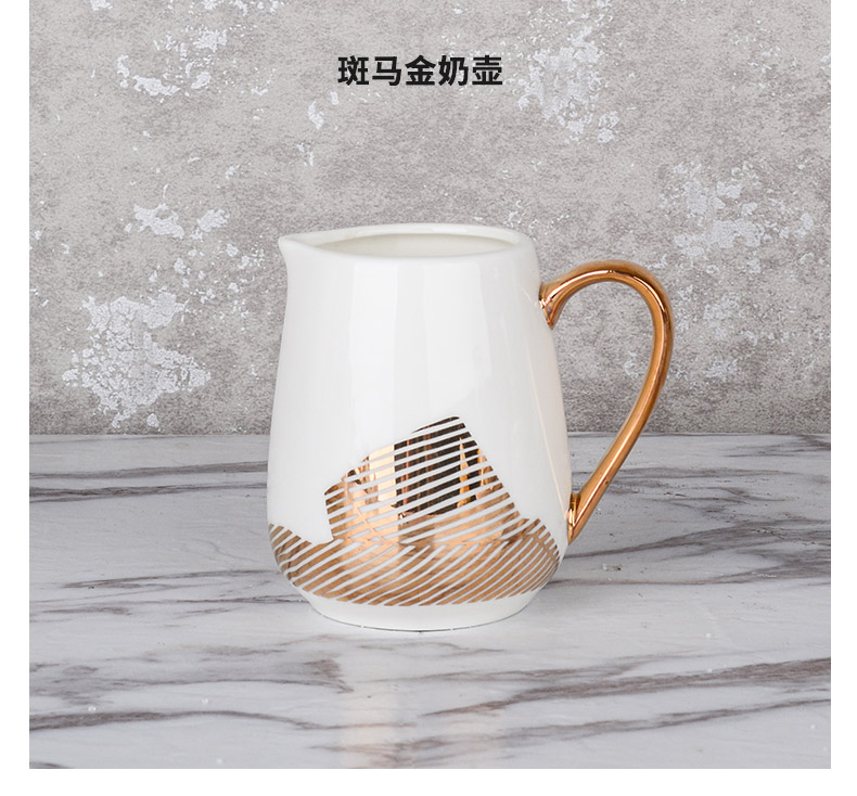 Bốn Fu Châu Âu sáng tạo lon sữa gốm sữa jug bể sữa cà phê lưu trữ bể sữa cà phê phù hợp với thiết bị