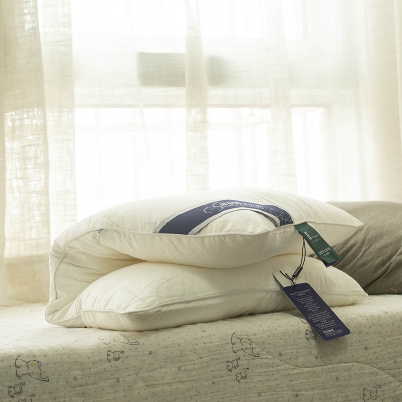 Hyaluronic acid pillow cotton jacquard beauty pillow core Tencel cotton soft cervical vertebra washing medium and low soft pillow core