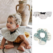 Tour fish custom spot lodie mouth towel fake collar waterproof surrounded cotton round baby English in
