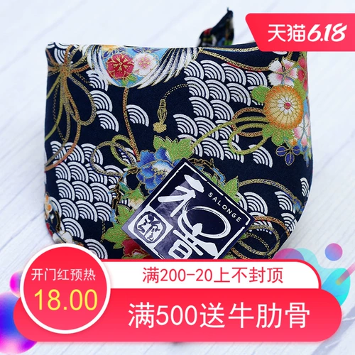 Феникс, японская хлопковая лента, шарф, треугольный слюнявчик