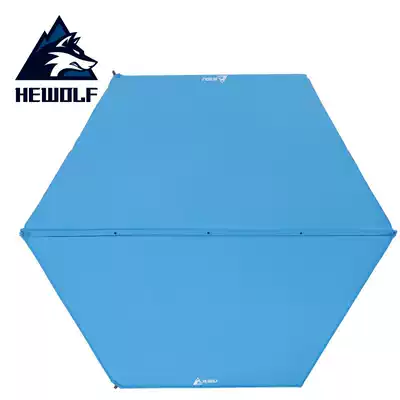 Male wolf hexagonal automatic inflatable pad thickened elastic cotton inflatable bed Camping camping outdoor tent sleeping pad moisture-proof mat